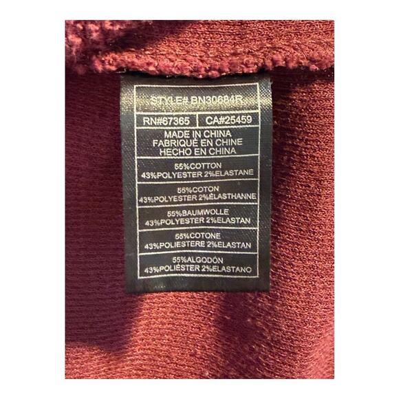 NEW STEVE MADDEN Women’s Small Slub Knit Jacket In Wine Waterfall Open NWOT - Picture 7 of 8